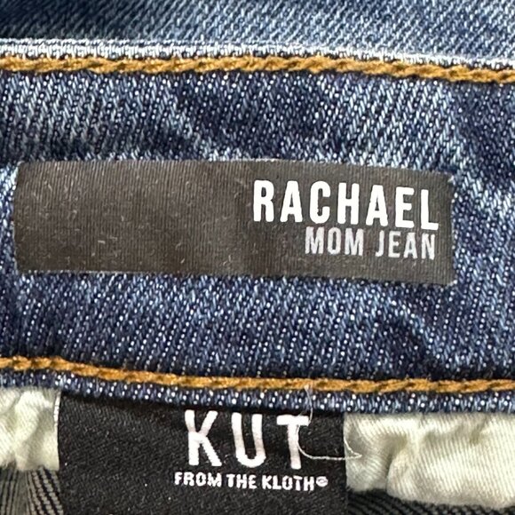 KUT From The Kloth Rachael Mom Jean Distressed Hem High Rise Denim 12 - Picture 7 of 9
